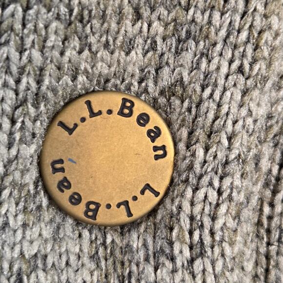 Sherpa Shacket L.L. Bean Men’s M Button Down Shirt Jacket Gray Fleece Lined - Picture 6 of 14